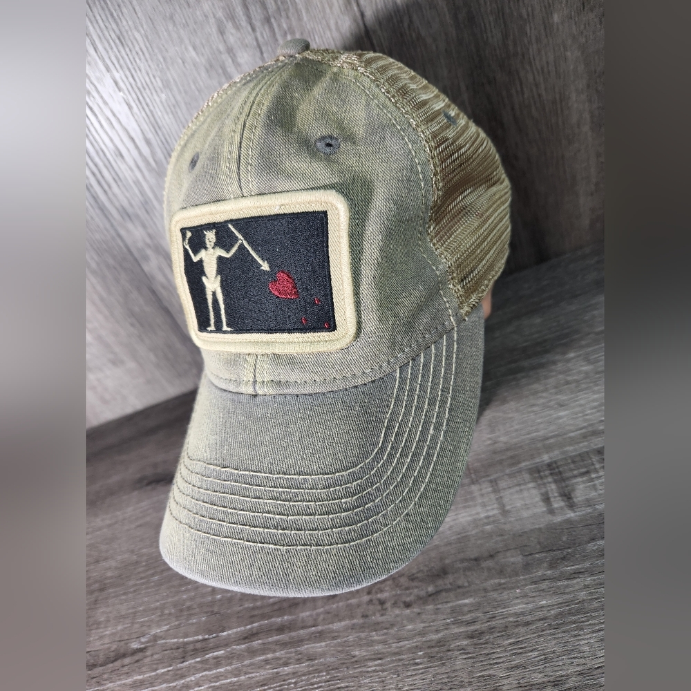 Devil Stabbing Heart Hat Patch Snapback Trucker Adjustable Mesh Cap SL Revival